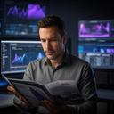 Miguel Ángel Soto, director de tecnología, revisando código y escenas Unity en una pantalla de alto contraste